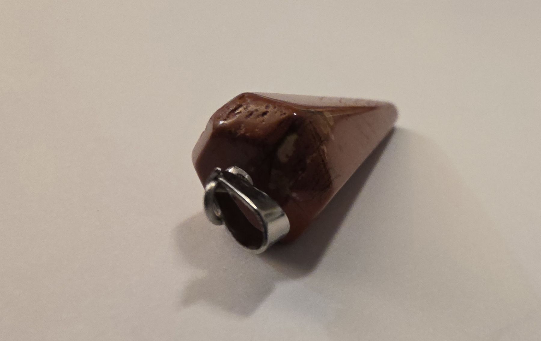 Minerali & Pietre curative: Pendel Jaspis rot 3 x 1 cm. – Nuovo e nell'imballaggio originale da Menziken venduto da Mirager 3