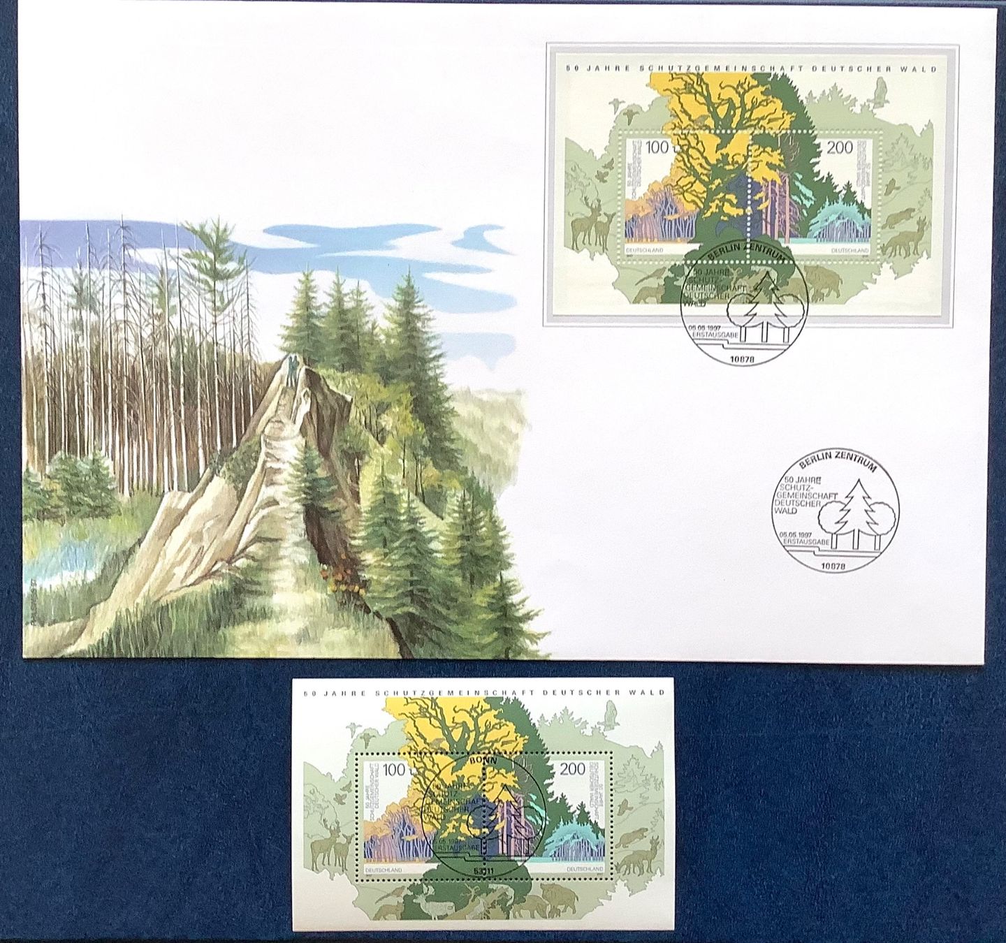 Tutti i francobolli: 1997 BRD / FDC - 50 J.Schutzgemeinschaft Deutscher Wald – Nuovo (secondo la descrizione) da Liestal venduto da Skunk02