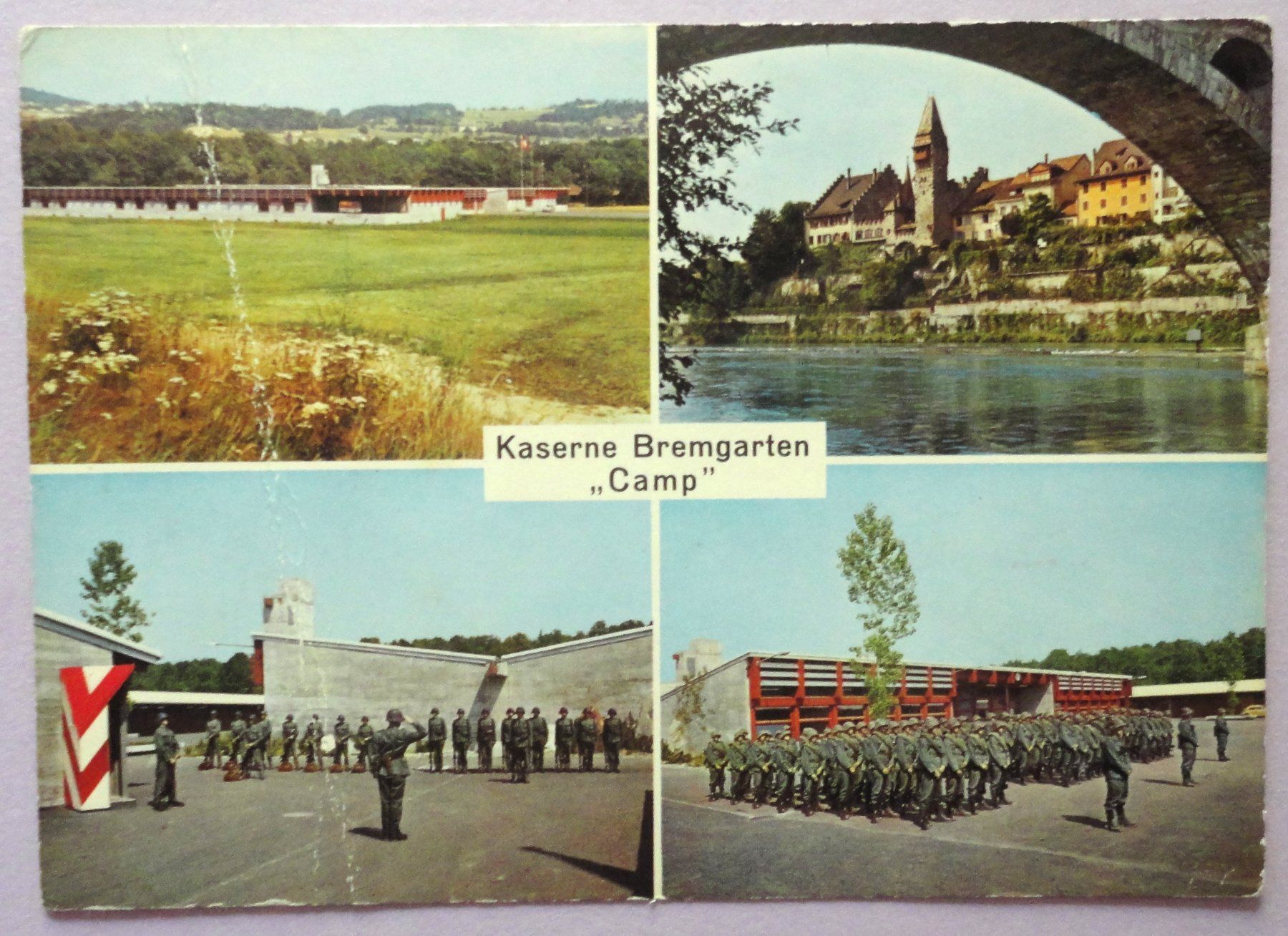 Cartoline postali: Kaserne Bremgarten "Camp" – Difettoso da Fétigny venduto da Billy2miny
