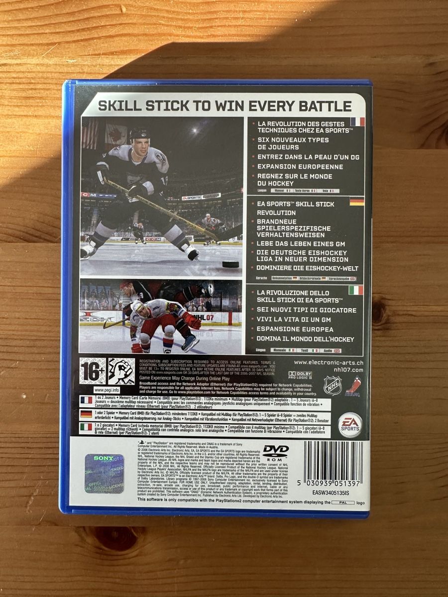 Sony Giochi: PS2 NHL 07 – Usato da Oberbuchsiten venduto da Rpv 1