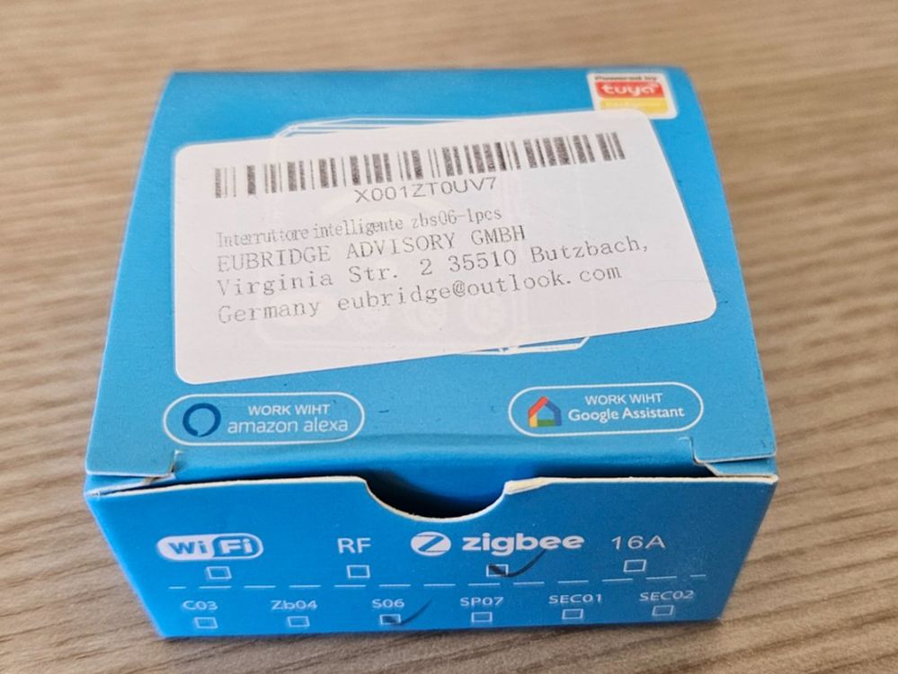 Zigbee Smart-Schalter 10A 2300W 4