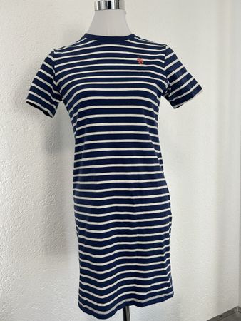 Kleid U.S. Polo Assn. blau weiss gestreift Grösse 14-15