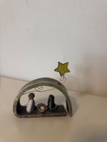 kleine handgemachte Krippe Weihnachten