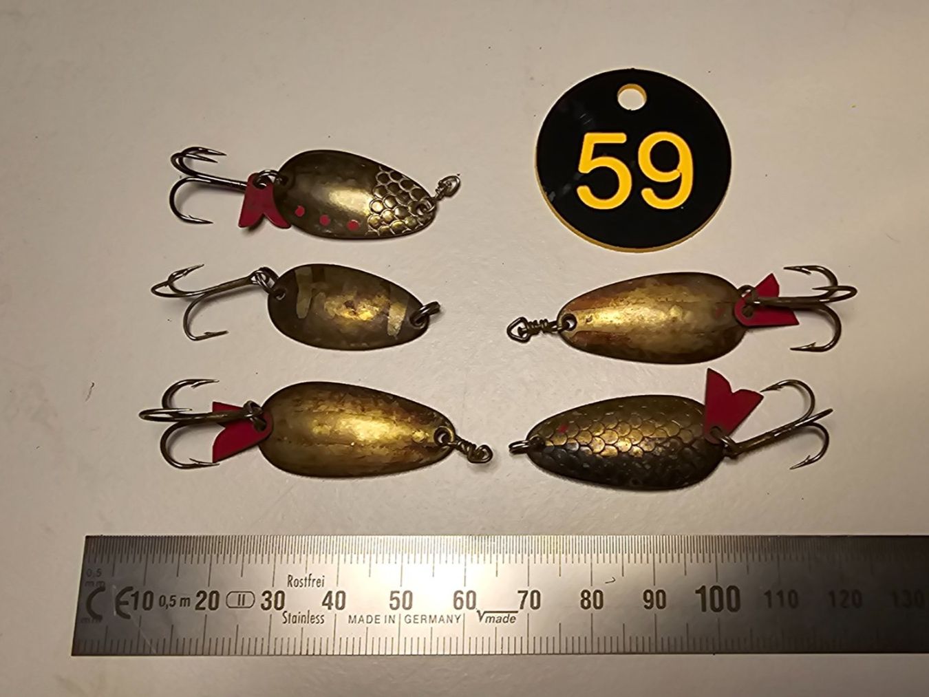 Esche: Angelköder Köder Löffel Blinker Spoon 5er Set EGB – Usato da Abtwil SG venduto da Fischerei_Artikel