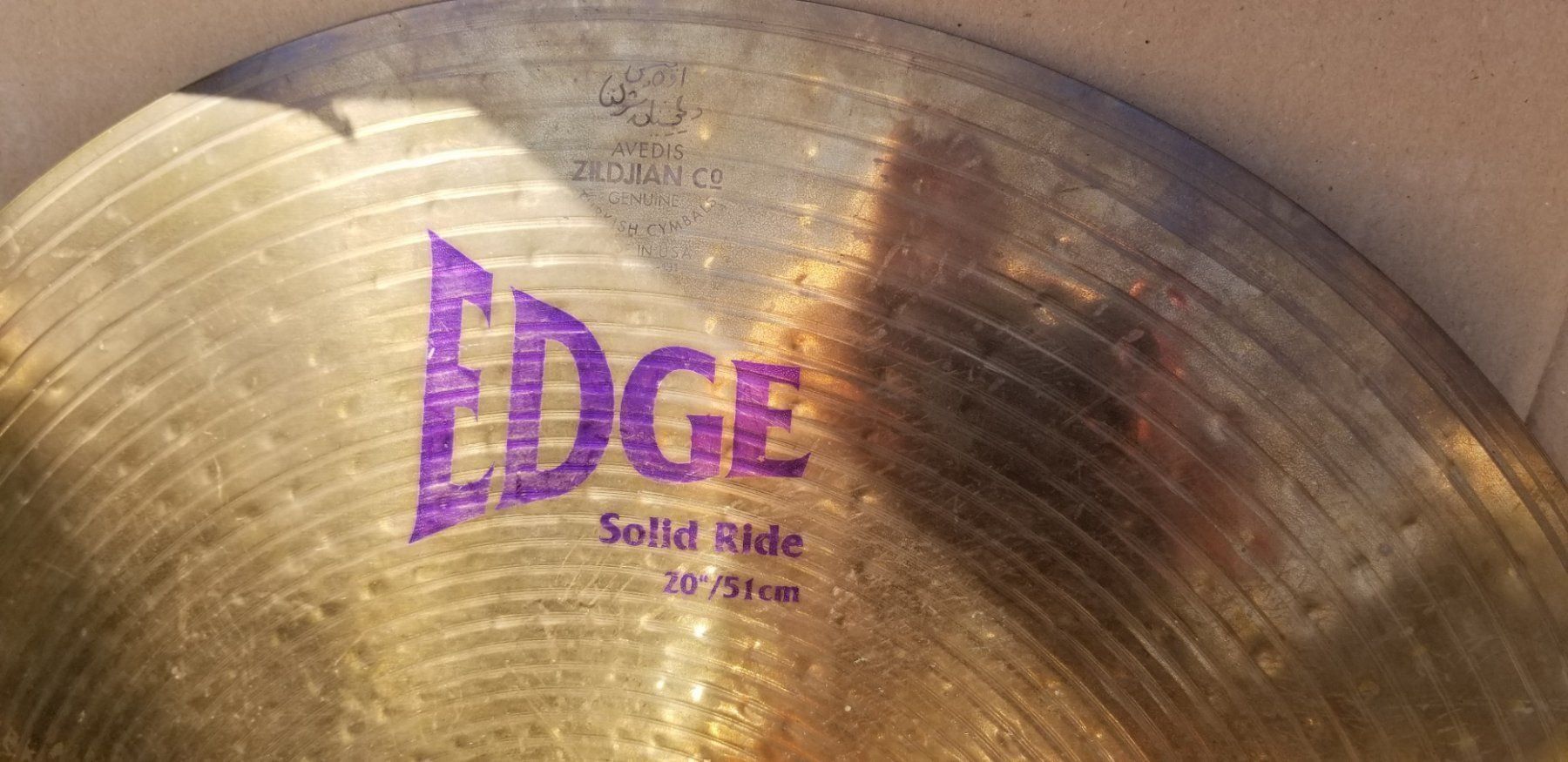 Strumenti musicali: 20" Ride Zildjian Solid Edge – Usato da Glattbrugg venduto da Swissmusik 1