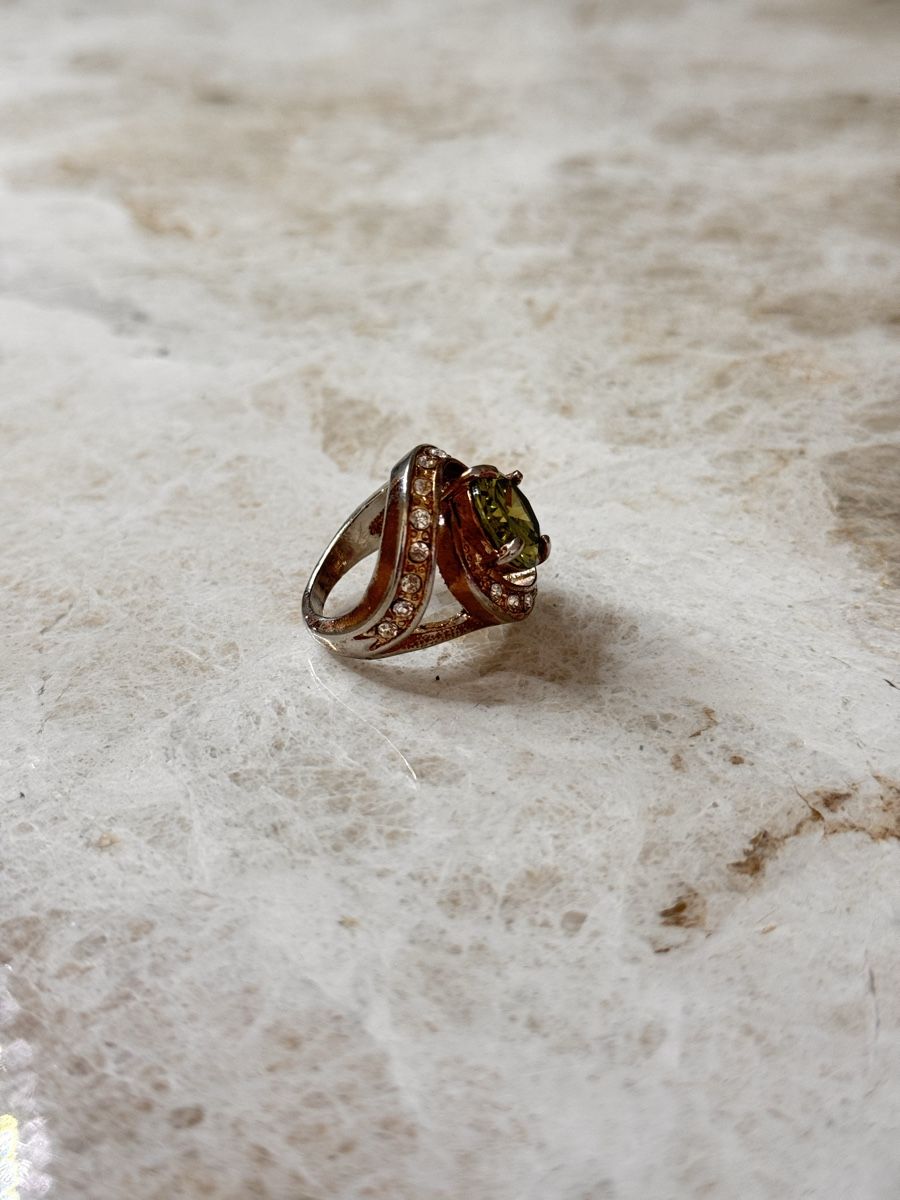 Anelli: Olivin Ring mit Steinen, ca Grösse 56 – Usato da Elsau venduto da shoppa2 2
