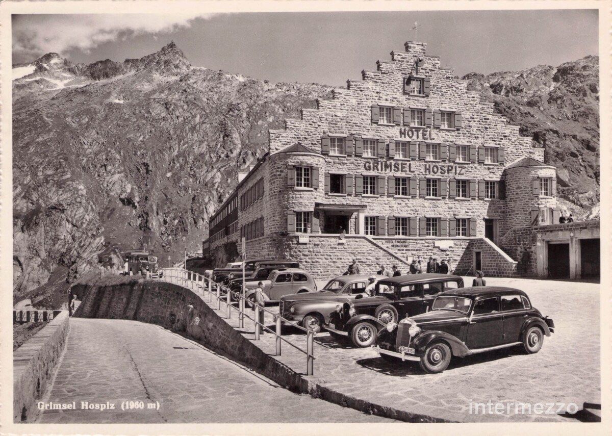 Cartes postales: Grimsel BE // Hospiz Diverse Oldtimer alte Autos – D'occasion à Basel par intermezzo12