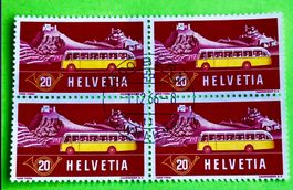  Viererblock Nr.315 Stempelt Bern 1953  
