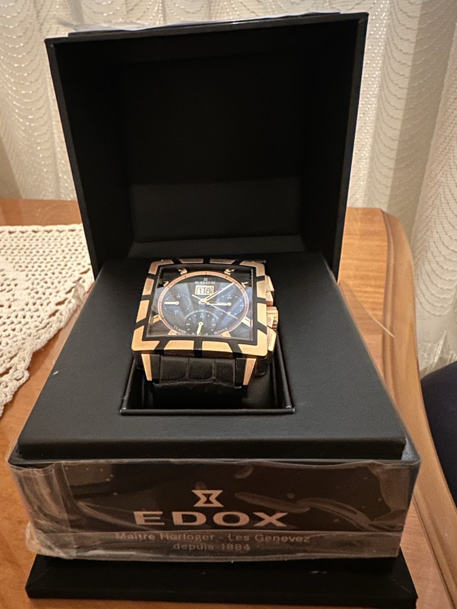 Edox Orologi: Edox Classe Royale Chronograph Automatic 45003 357RN NIR – Usato da Zuchwil venduto da Richichi 9