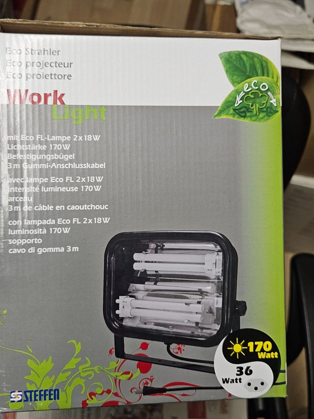 Lampen: Eco Strahler Work LightProfi 36W Steffen ArbeitLeuchte Lampe – Neu (gemäss Beschreibung) aus Kloten von Euroasia 3