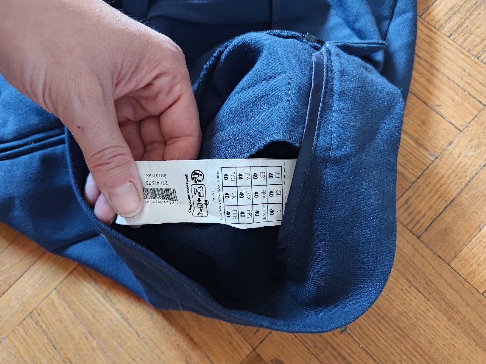 Promod Pantaloni: Pantalon Promod bleu taille 40 neuf – Nuovo (secondo la descrizione) da St-Pierre-Clages venduto da Romo_1955 5