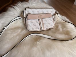 Guess Handtasche Set beige weiss gebraucht aber gut erhalten