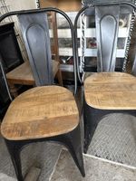2er Set Stühle im Industrial Stile