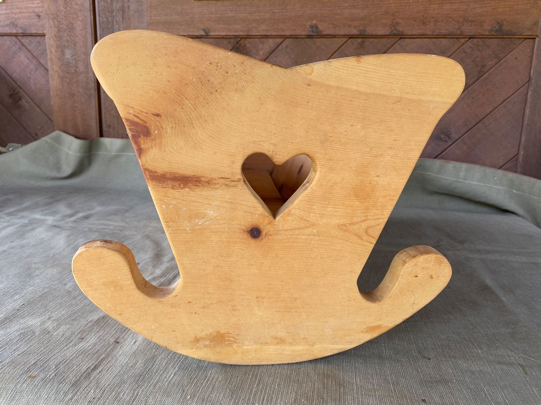 Campanacci mucche: antike Puppenwiege aus Holz – Usato da Feldbach venduto da Olive1 5