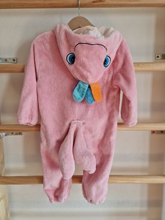 Combinaison/costume/pyjama rose bébé 90 cm