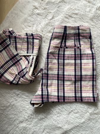 Sommer Set kariert, Shorts mit Top, Grösse 36, neuwertig