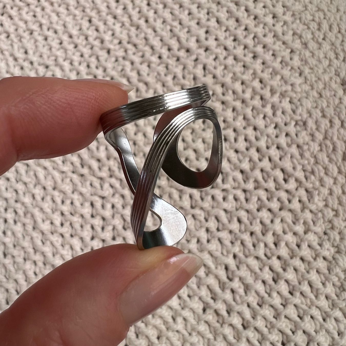 Ringe: Bague en acier inox design – Neu (gemäss Beschreibung) aus Pully von sunaddict 2