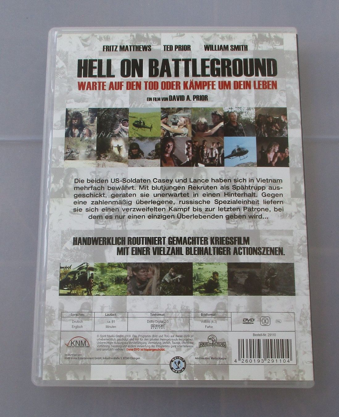 Tutti i DVDs: HELL ON BATTLE GROUND - David A. Prior – Usato da Wattwil venduto da Muriel10 1