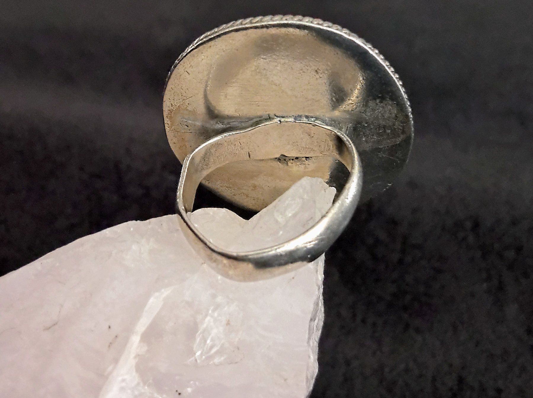 Anelli: Ring Silber 925 mit grünem Stein – Usato da Istighofen venduto da Ringparadies 2