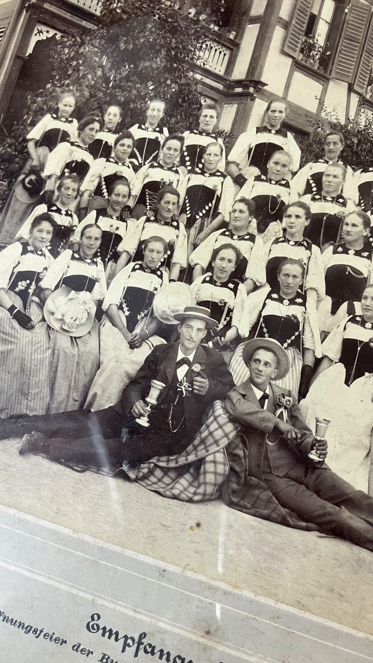 Foto & Immagini: Burgdorf Thun Bahn 1899 Biglen Empfangs Comite SBB – Usato da St-Cierges venduto da LeRegain 2