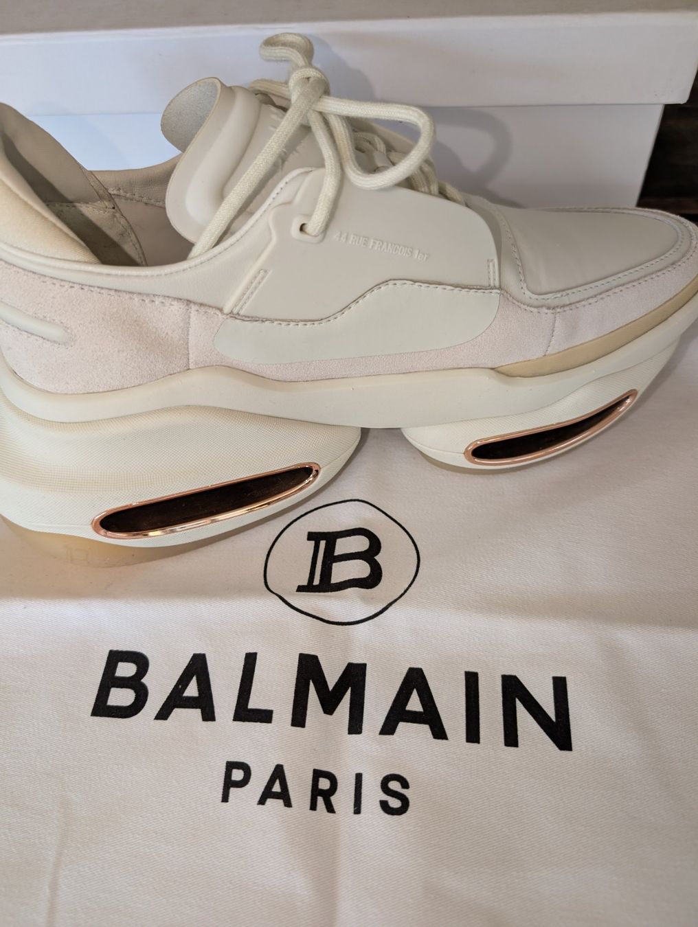 Balmain Scarpe da donna: BALMAIN B-Bold Leather Sneaker, Gr. 40, neu – Nuovo (secondo la descrizione) da Ermatingen venduto da Hanni_und_Nanni 6