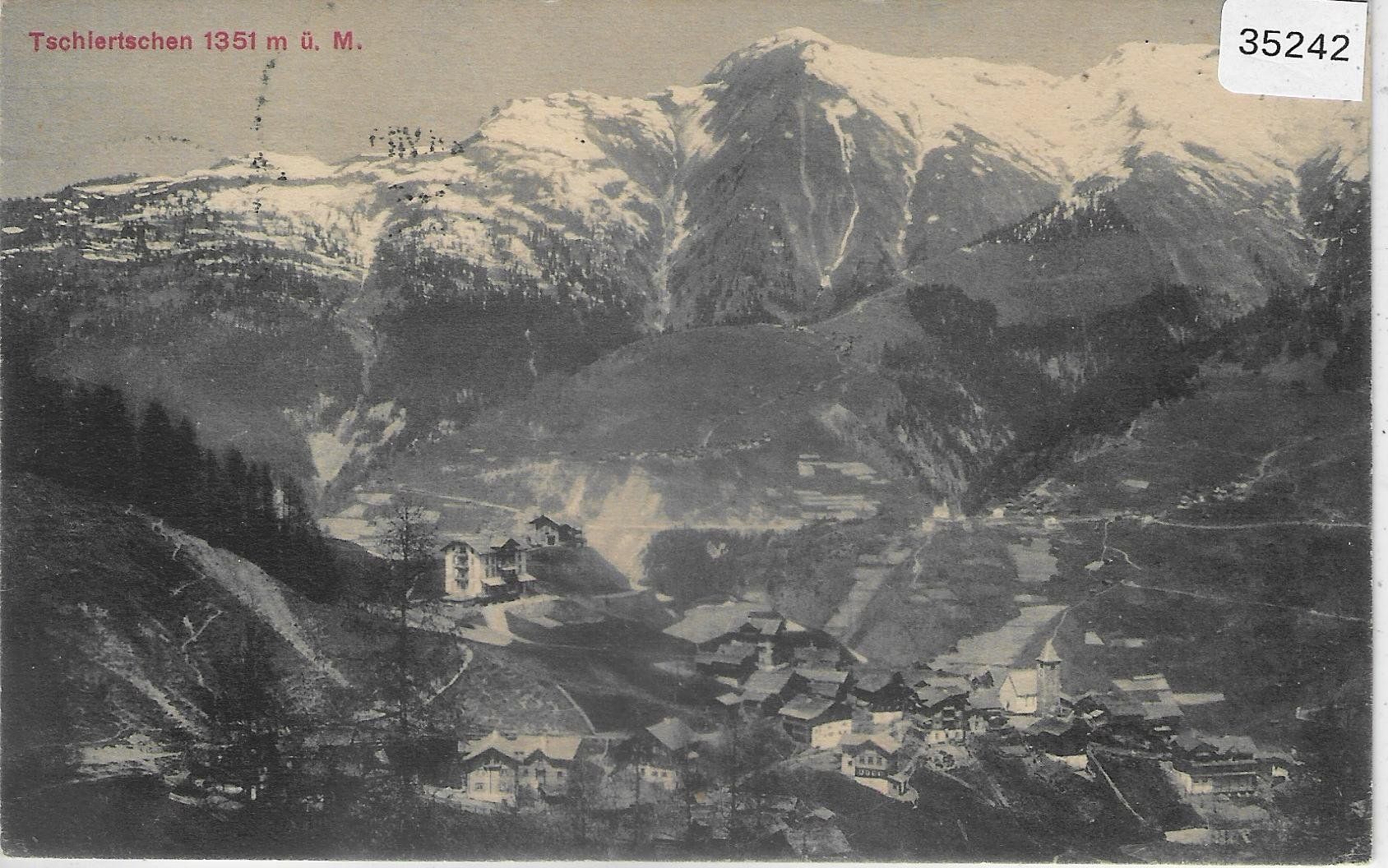Cartoline postali: Tschiertschen - Generalansicht – Usato da Ettingen venduto da Kartenplanet
