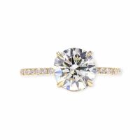 💎💥Solitär Diamant lab 2.57tcw💍F VVS2 G-Gold Ring