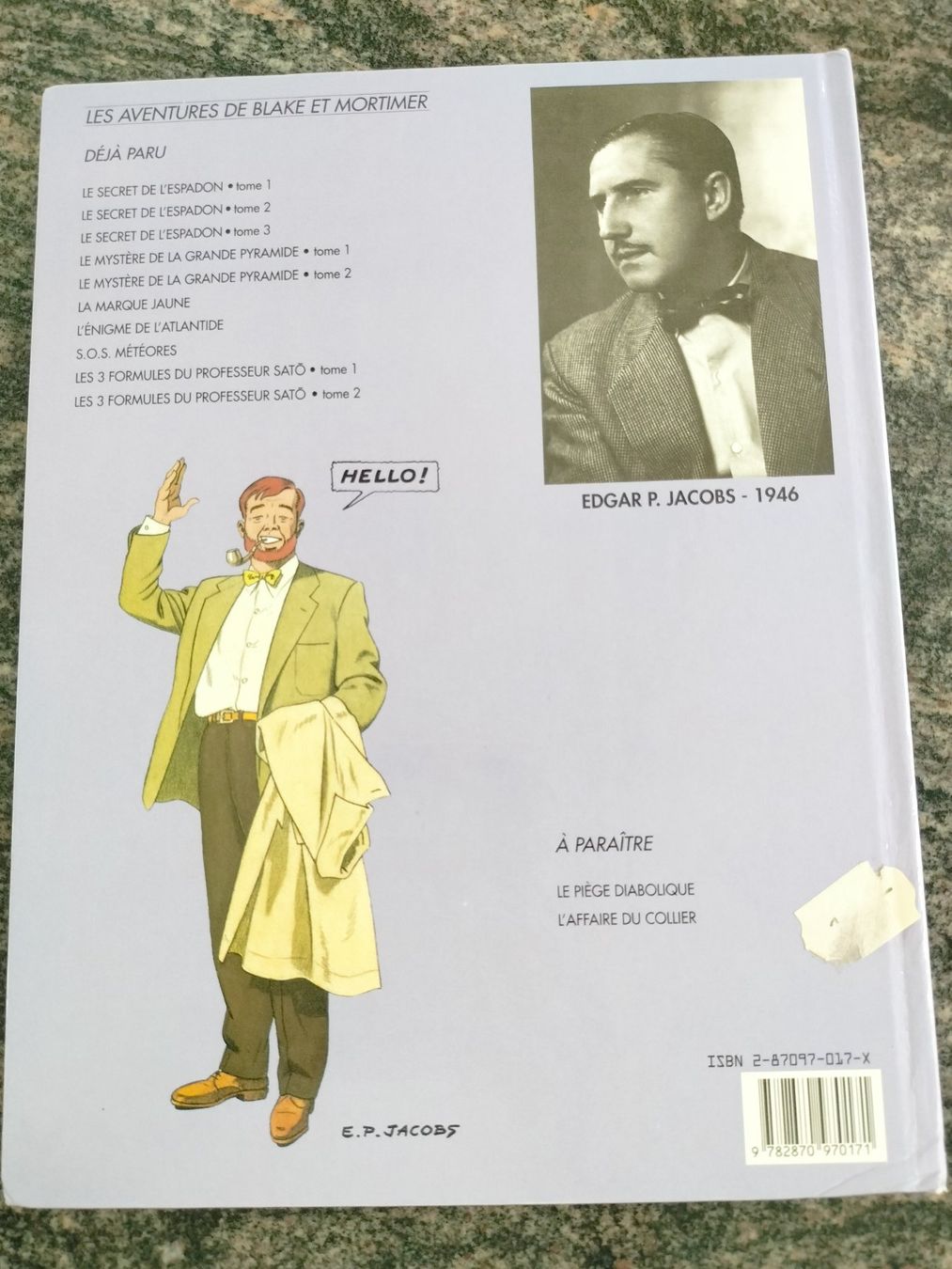 Fumetti: Blake et Mortimer, 12 - Les 3 formules du professeur Sato – Usato da Cortaillod venduto da rozinna 2