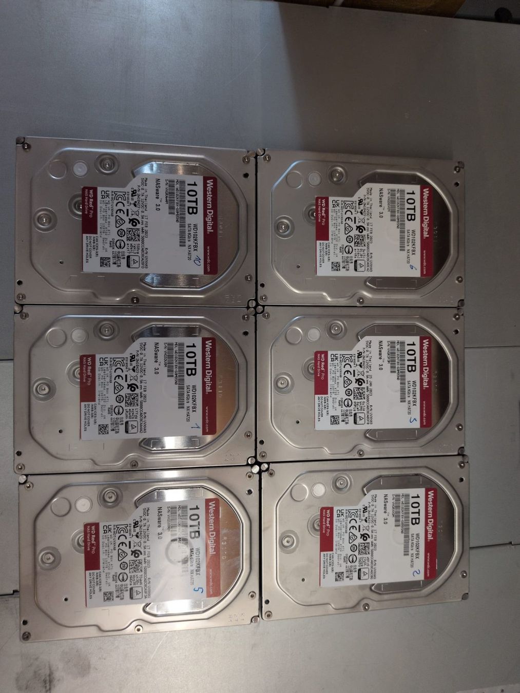 Western Digital Harddisks: 6 * WD Red Pro – Gebraucht aus Adliswil von lul_5h6f