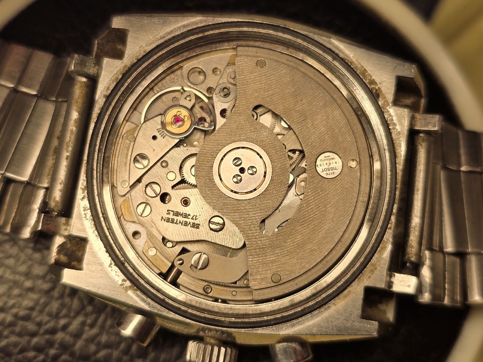 Mouvement Chronographe Manuel Silver Lemania 1270 Vintage - Avec Cadran Et Aiguilles, Suisse Années 50