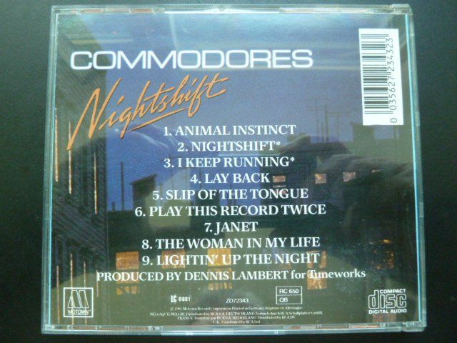 CDs: Commodores - Nightshift  (vergriffen) – Gebraucht aus Au ZH von sikoku 2