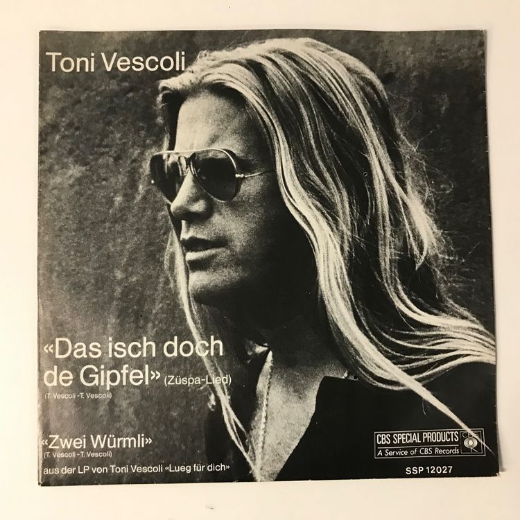 Toni Vescoli - Das isch doch de Gipfel/Zwei Würmli | Kaufen auf Ricardo