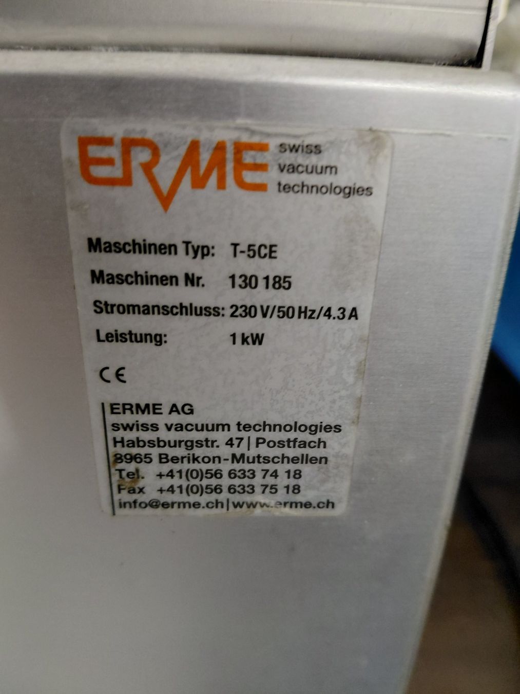 Tutte le macchine: Vakuumiergerät Erme – Usato da Gossau SG venduto da Zelte 4