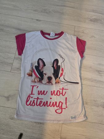 Kinder T-Shirt mit Hund 9-10 