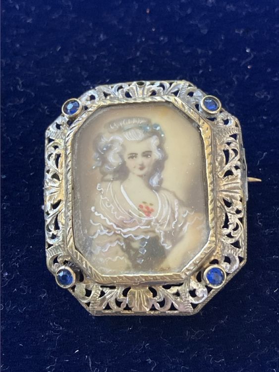 Ringzieher Viktorianisch 23x28mm - Messing Antik Für Möbel