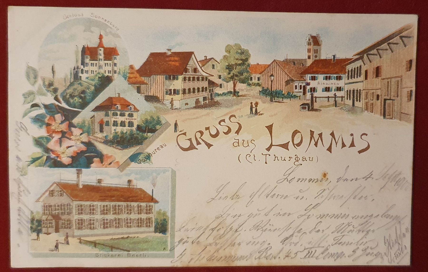 Cartoline postali: Gruss aus Lommis 1900 – Usato da Kreuzlingen venduto da Rschweiz1