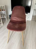 Stylish Pink Velvet Dining Chair - Modern Scandinavian