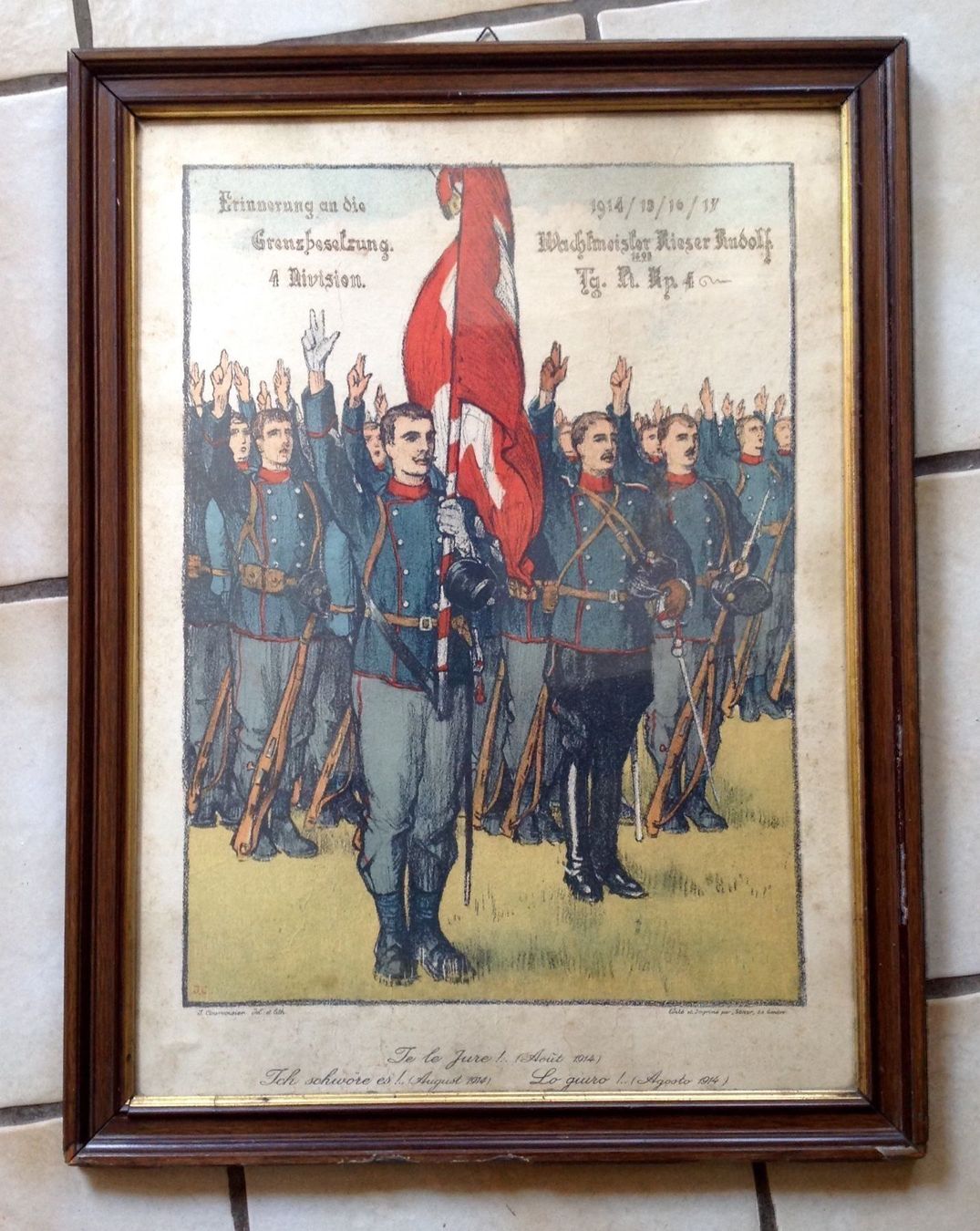Poster & Bilder: Plakat Gerammt 1 Weltkrieg – Gebraucht aus Endingen von nathan05