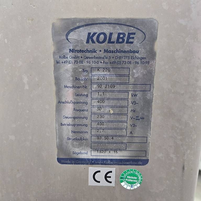 Seghe: Knochensäge Kolbe K 220 – Usato da Wolhusen venduto da Gastrorampe 4