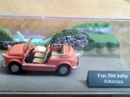 Fiat 500 Jolly America 1:43 altrosa in Diorama