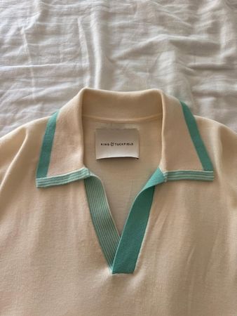 King & Tuckfield Merino Knit Polo - L