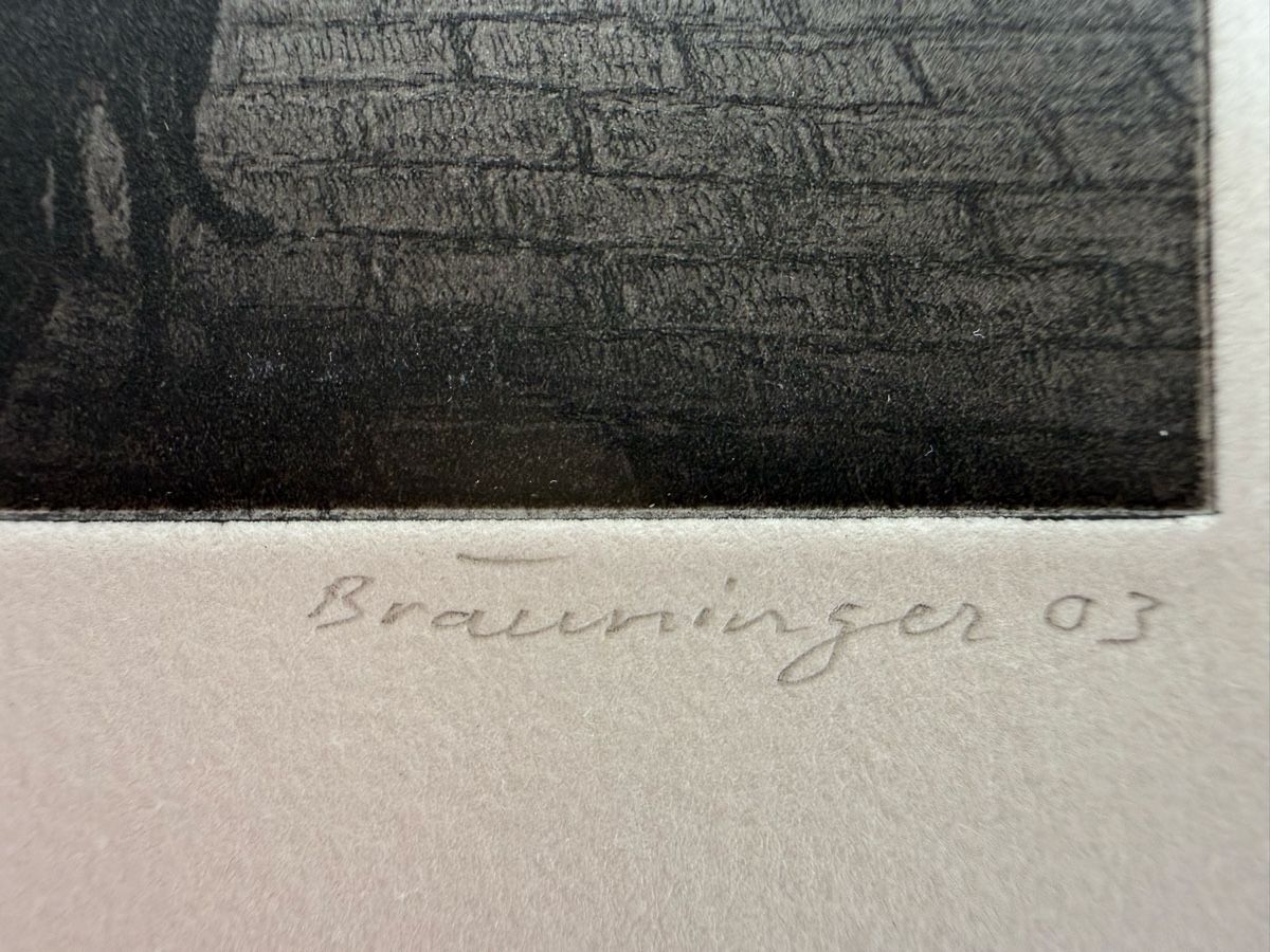 Dipinti: PETER BRÄUNINGER Radierung 4/20 – Usato da Konolfingen venduto da petzipetz 3