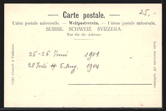 Cartoline postali: AK Ober-Aegeri, Teilansicht mit Bergen – Usato da Berlin venduto da bartko-reher 1