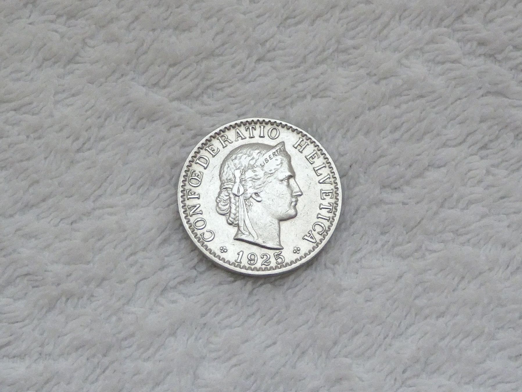 Tutti le monete: 20 centimes/rappen 1925 – Usato da Nyon venduto da Ilmi09