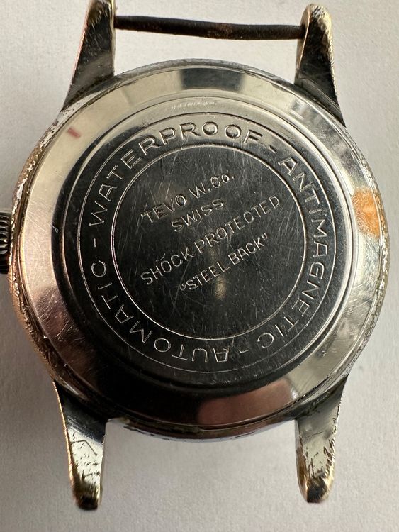 VILLARD SWISS MADE Automatic Incabloc 24 mm plaquée or Canton Valais