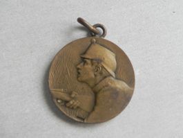Medaille Schweiz Militär Noel 1917 Aux Frontiéres Bat 19