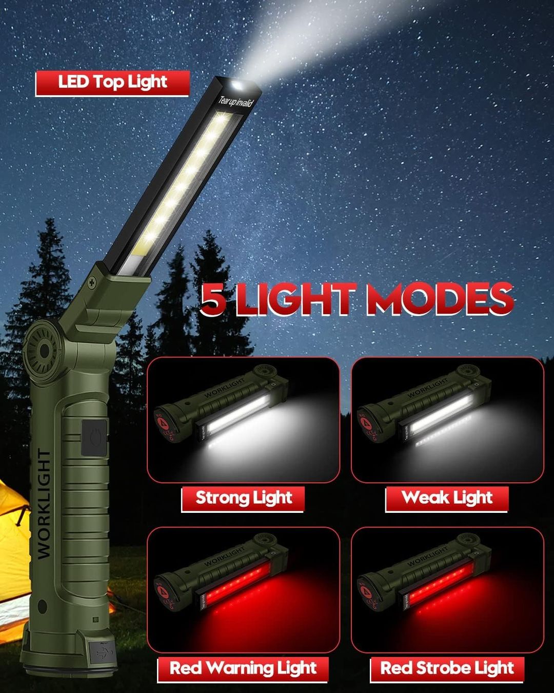 Lampade: 2 Stück LED Arbeitsleuchte – Nuovo e nell'imballaggio originale da Nuglar venduto da SaleRitter 3