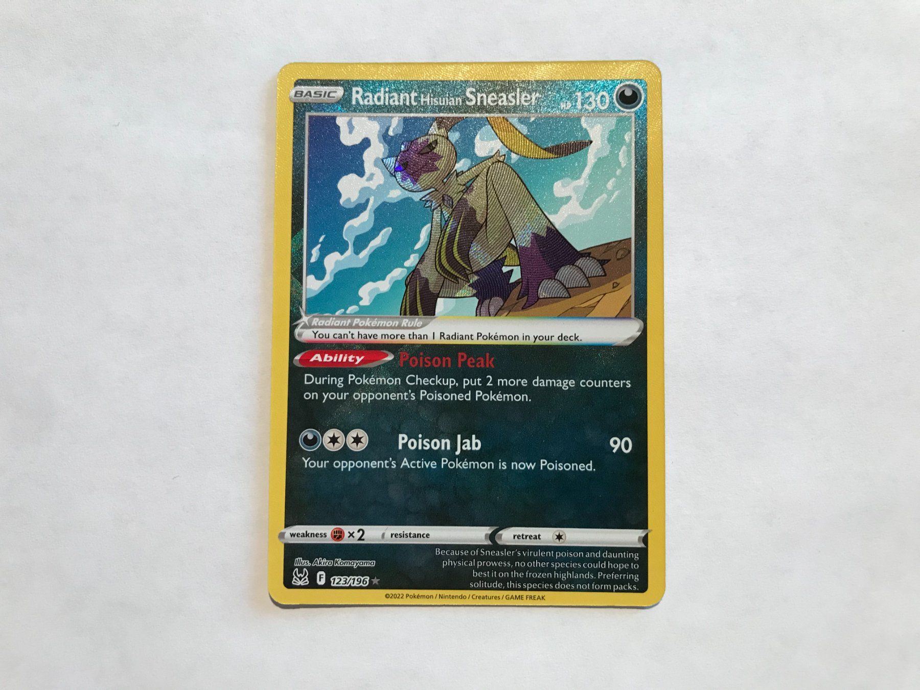 Pokémon Carte collezionabili: Radiant Hisuian Sneasler Lost Origin EN – Nuovo (secondo la descrizione) da Hagendorn venduto da Pokecollectorch 1