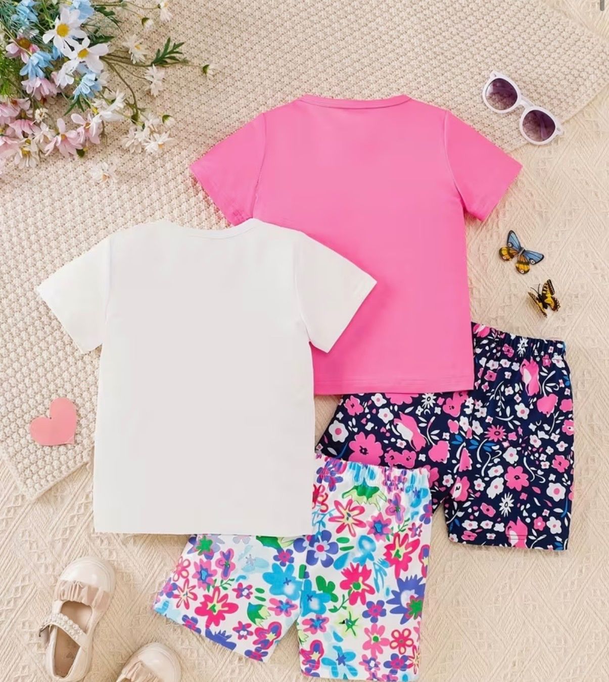 Camicette, T-shirt & Top: 2xTrendiges Kurzarm-Outfit-Mädchen-Set- bequem- 100 – Nuovo e nell'imballaggio originale da Teufenthal AG venduto da MeineSchatztruhe 4