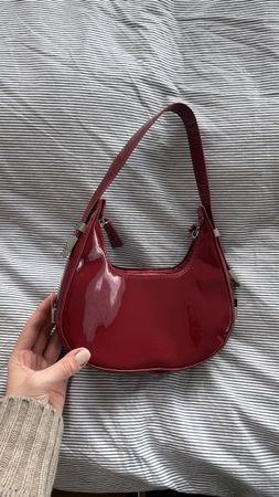 Handtasche, bordeauxrot, klein, Top Zustand!